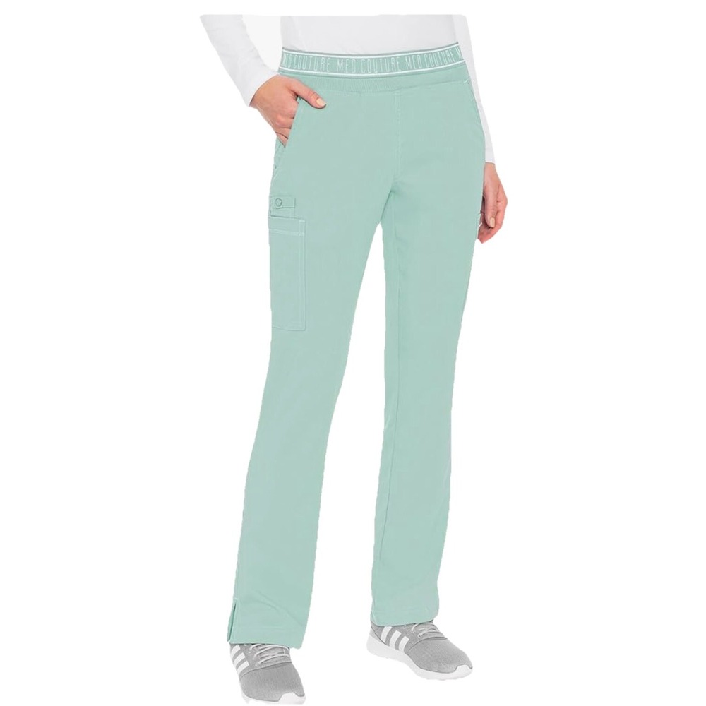 Women's Yoga Pull-On Pant with 7 Pockets Ultra-Soft Rib-Knit Waistband MC7739 NW